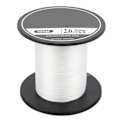 Miniatyrbilde 1 av 8: Flettet PE fiskeline 8 tråder multifilament fisketråd 500m ultra sterk lokkewire hvit for sjøfiske2.0