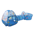 Miniatyrbilde 1 av 8: Barnelek Play Tent Set 3 i 1 Barnelek Play Tent med Crawl Tunnel Ball Pit for Innendørs Utendørs Aktiviteter
