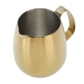 Miniatyrbilde 8 av 8: Kaffe Melk Kopp Rustfritt Stål Melkeskummer Mugg Cappuccino Latte Art Melk Mugg Gull 350ml