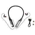 Miniatyrbild 1 av 8: Nackband Bluetooth hörlurar Stöd för brusreducering Plug-in Trådlöst halsbandsheadset för utomhussport Svart