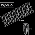 Miniatyrbillede 2 af 5: Professionel Transparent Oval Falske Negle Tips Display Stativ til Manicure Dekoration DIY
