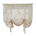 Miniatyrbillede 2 af 5: Broderede Blackout Gardiner - Justerbar Vinduepanel (60*120cm)