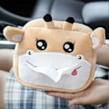Miniatyrbild 2 av 5: Bil Tissue Box, Tecknad Giraff Tissue Box Servett Pappersförvaring Organizer Hållare Multifunktionell Hängande Bil Tissue Box för Bil Hem Badrum, C