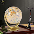 Miniatyrbilde 5 av 5: Retro Roterende Verdenskule Jordklode Antikk Hjemmekontor Skrivebordsdekor Geografi Pedagogisk Læring M ZD W