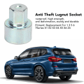 Miniatyrbild 3 av 6: Hjullåsnyckel Anti-stöld Lugnut Socket Ersättning för 1 3 5 6 7 Series X1 X2 X3 X4 X5 X6 Z4 059