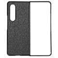 Miniatyrbillede 1 af 8: Læder Smartphone Cover Stødsikkert Telefonbeskyttende Etui til Samsung Galaxy Z Fold 3Sort
