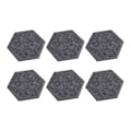 Miniatyrbild 3 av 8: 12 st Hexagonala Akustikpaneler Hög Densitet Ljudabsorberande Paneler Ljudisolerade Snedställda Kantväggpaneler 14x12x7cm Mörkgrå