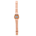 Miniatyrbillede 2 af 6: Digital LED-baggrundslys Elektronisk ur med rem i rustfrit stål Rektangelarmbåndsur (roseguld) Rose Gold