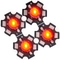 Miniatyrbilde 7 av 8: 3W høyeffekt LED-lampeperler Emitter Diode Chips for DIY-lysarmaturer rød