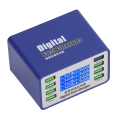 Miniatyrbild 3 av 8: USB-laddare PWM Power Chip Automatisk Detekteringsteknik 8 Portar QC3.0 USB A Digital Display Laddare 50W