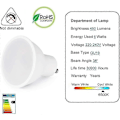 Miniatyrbillede 4 af 5: GU10 LED Pære, 5 stk. GU10 LED 5W svarende til glødepære - Kold Hvid 6500K Ikke-dæmpbar_SZXM