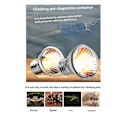 Miniatyrbillede 4 af 5: 5 STK UVA+UVB Reptil Varme Lampe Pære Solbadning UV Lys Pærer 75W43