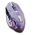Miniatyrbillede 8 af 8: Genopladelig X8 trådløs spilmus Lydløs LED-baggrundsbelyst USB 1800DPI Optisk Ergonomisk Gaming-mus