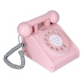Miniatyrbillede 7 af 8: Børns simuleringstelefonlegetøj Retro interaktivt fastnettelefonlegetøjPink
