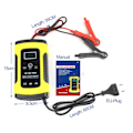Miniatyrbillede 5 af 8: Batterioplader Opladningsstatus Display Puls Reparation Varmeafledning Kortslutningsbeskyttelse til Bil Motorcykel