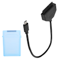 Pikkukuva 5 / 8: TypeC SATA -sovitin 2,5 tuuman USB 3.0 10G SSD HDD kiintolevyasema Kaapeli suojakotelo (sininen)