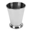 Julep Cup Rostfritt Stål Elegant Retro Hög Stabilitet Pärlad Mint Julep Cup för Hem Klassiskt Silver