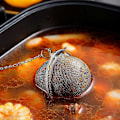 Miniatyrbillede 3 af 5: Te-kugle Si Infusionsenhed - Pakke med 5 - Rustfrit Stål Mesh Filter Urte Krydderi