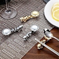 Miniatyrbilde 4 av 5: Chopsticks Holder Legering Retro Drage Chopsticks Rack, Gull 4 stk