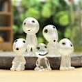 Miniatyrbild 2 av 5: Princess Mononoke Lysande Trädälva Figurer Set om 6 - Trädgårdstillbehör för Utomhusbruk