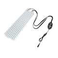 Miniatyrbillede 2 af 8: LED plantelys 8 hårde strimler indendørs plantelampe med timing dæmpningsfunktion rødt blåt lys 100‑240V EU-stik