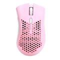 Miniatyrbillede 2 af 8: Gamer-mus RGB genopladelig trådløs hul kontor computertilbehør 2.4GHz BM600Pink
