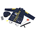 Miniatyrbild 3 av 8: Polisrollspel Kostym Doug Officer Klä Ut Prestandakläder Set för Barn