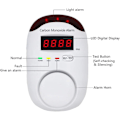 Miniatyrbillede 2 af 5: Plug-in Kuliltealarm, CO-detektor med LED Digital Display og Stemmealarm til Hjemmet/Køkkenet - 1 Pakke