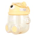 Miniatyrbilde 3 av 8: 700 ml bjørnevannflaske for jenter barn med strå justerbar stropp tegneserie Kawaii vannflaske for shopping fottur Gul