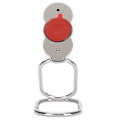 Miniatyrbild 6 av 8: Telefonringhållare Finger Stand 360° Rotation Metall Telefon Grepp Fällbart Stativ för Magnetisk Bilfäste Silver