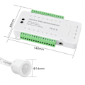 Miniatyrbild 2 av 5: 16 Kanaler Dubbel PIR Rörelsesensor Ljusremsa Trappkontroller (A)