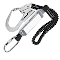 Miniatyrbild 3 av 8: Camnal High Altitude Protective Safety Elastic Buffer Sling Bälte med krok AntiFall Strap