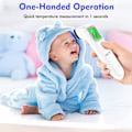 Miniatyrbillede 2 af 5: Termometer, kontaktfrit infrarødt pandetermometer, professionelt digitalt termometer med LCD-skærm, feberindikation, medicinsk termometer til baby