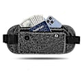 Miniatyrbild 1 av 5: Rese Midjeväska RFID-blockerande Vattentät Midjeväska Fanny Pack Dold Plånbok RFID-blockerare Passfodral mörkgrå