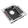Miniatyrbilde 4 av 8: SATA til SATA 2. HDD SSD-kabinett 2-kanals beskyttelse Harddisk Caddy Case Tray for 12,7 mm CD DVD ROM optisk stasjonsspor