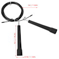 Miniatyrbillede 8 af 8: 3m stålwire Speed ​​Jump Springrope Motion Gym Træning Sportsudstyr