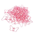 Miniatyrbillede 3 af 8: 50 stk. Pink Butterflies Papirclips Tegneserie Farve Plating Innovative Søde Papirclips til Kontor Hjem Skole
