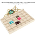 Miniatyrbillede 8 af 8: Smykker Display Opbevaringsæske Armbånd Halskæde Ørering Container Organizer (30 Grids Bakke)
