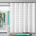 Miniatyrbillede 5 af 5: Hurtigtørrende vandtæt bruseforhæng - 180 x 200 cm - Vaskbart polyester - med 12 kroge