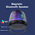 Miniatyrbild 4 av 5: Magnetisk Bluetooth-högtalare med RGB-belysning, Bärbar ljudbox, A