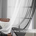Miniatyrbilde 4 av 5: 2025 Nye Sorte Ombre Faux Lin Sengetepper for Soverom Stue Stanglomme, 2 Tone Reversibel Gradient Voile Semi Vindusgardiner, Personvern og L