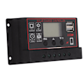 Pikkukuva 4 / 8: Aurinkopaneelin lataussäädin Aurinkopaneelin akku Älykäs säädin, jossa kaksois-USB-portti 12V/24V PWM Auto Paremeter Säädettävä LCD-näyttö 30A