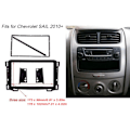 Miniatyrbillede 8 af 8: 7in 2DIN Radio DVD Navigation Fascia CD Panel Dash Frame Passer til Chevrolet SAIL 2010+