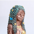 Miniatyrbilde 3 av 8: Jordens Moder Gudinne Statue Moder Jordens Gudinne Gaia Statue Håndmalt harpiks Kunsthåndverk Morsdagsgave S