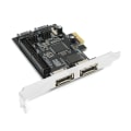 Miniatyrbild 2 av 8: Adapterkort PCIe till SATA ESATA IDE PCB Network Converter Datorhårdvara med drivrutins-cd