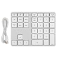Miniatyrbilde 1 av 8: Mini numerisk tastatur for Bluetooth 3.0 aluminiumlegering innebygd litiumbatteri