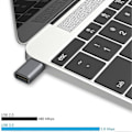 Miniatyrbild 3 av 5: USB C till USB Adapter (2-pack), USB-C till USB 3.0 Adapter, USB Typ-C till USB Adapter, Thunderbolt 3 till USB Hona OTG Adapter för MacBook Air 2020 (Mörk
