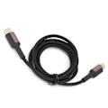 Miniatyrbilde 8 av 8: KUULAA Hurtiglading Zine-legering TypeC til TypeC Nylon Flettet Ledning Mobiltelefon Datakabel (2m)