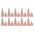 Miniatyrbild 1 av 8: 20 st 7x10mm 7x20mm Punk Cone Spikes Nitar Roséguld Metall Galvaniserad Spike Skruv Nitar För DIY Kläder Väskor