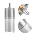 Miniatyrbild 7 av 7: 1 st 25mm DC 12V 25GA-370 låghastighets metallväxelmotor för elektroniskt lås 12V 5RPM 12V 5RPM